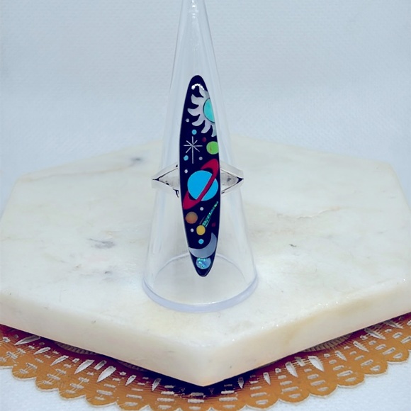 Jewelry - Native style Galaxy Inlay ring sterling